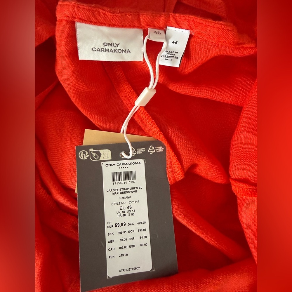 Carmakoma Vibrant Red Maxi Dress - Picture 7 of 8
